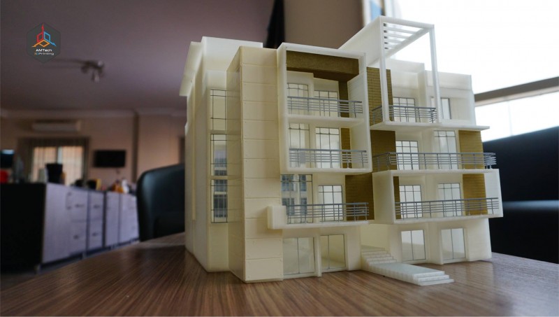 Detailed and Colored Architectural Model - AMTech 3D Printing Egypt