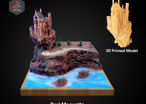 Detailed Architectural 3D Model "Castle" - AMTech 3D Printing Egypt